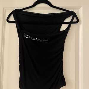 Black Sleeveless Top